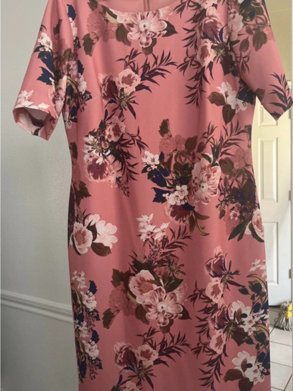 Preston & York Dusty Rose Floral Midi Dress